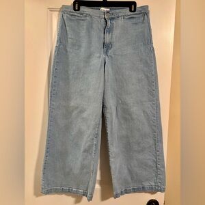Studio Blue Light Blue Wide Leg Jeans